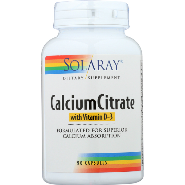 Vitamins & Supplements Solaray Calcium Citrate With Vitamin D-3 hero