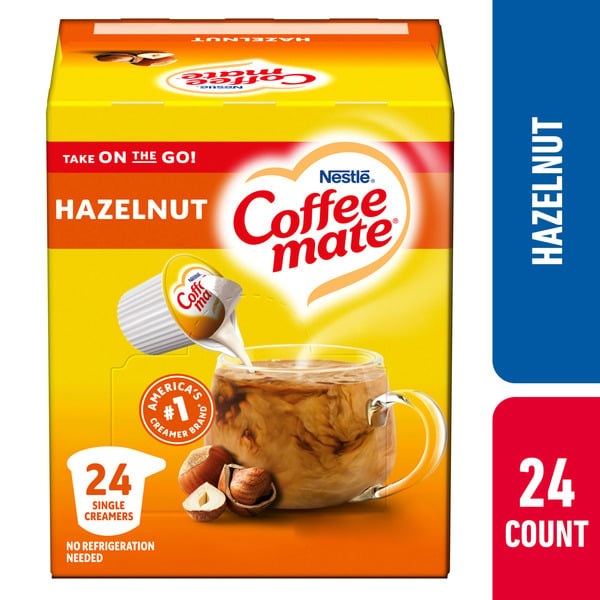 Cream Coffee mate Hazelnut Liquid Coffee Creamer Singles hero