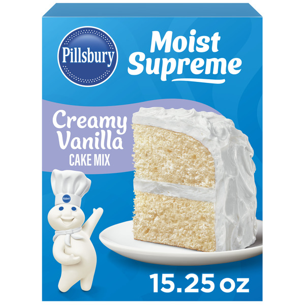 Spices & Seasonings Pillsbury Moist Supreme Creamy Vanilla Cake Mix hero