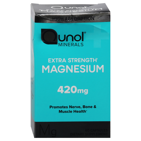 Vitamins & Supplements Qunol Magnesium, Extra Strength, 420 mg hero