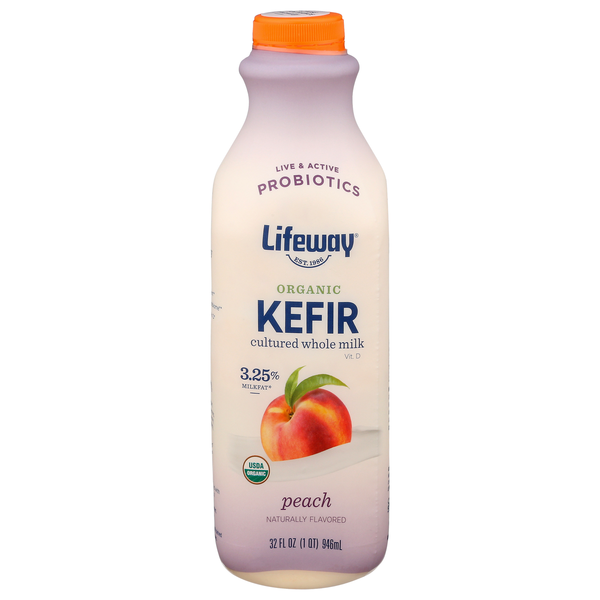 Lifeway Kefir, Organic, Peach hero