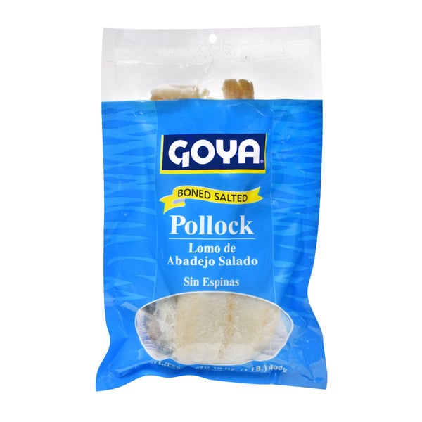 Packaged Seafood Goya Pollock, Boned Salted hero