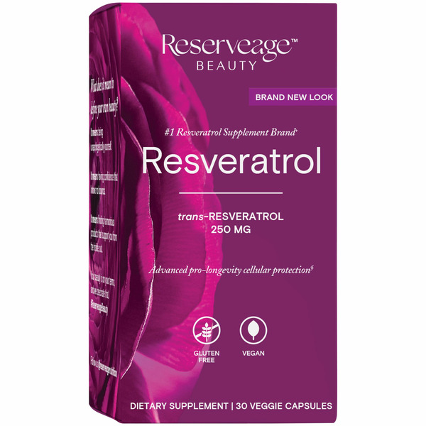 Antioxidants Reserveage Nutrition Resveratrol, 250 mg, Veggie Capsules hero