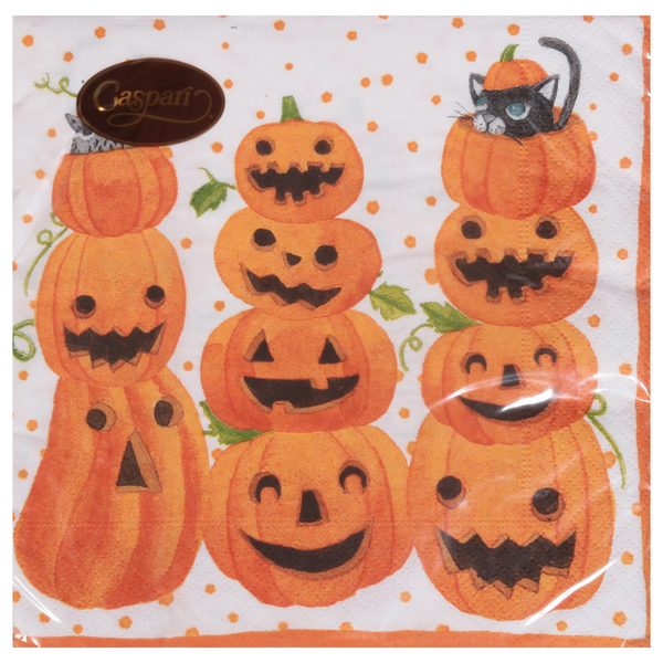 Caspari Napkins, Jack O'Lanterns, Triple-Ply hero