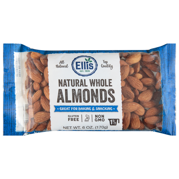 Nuts, Seeds & Dried Fruit Ellis Almonds, Natural, Whole hero