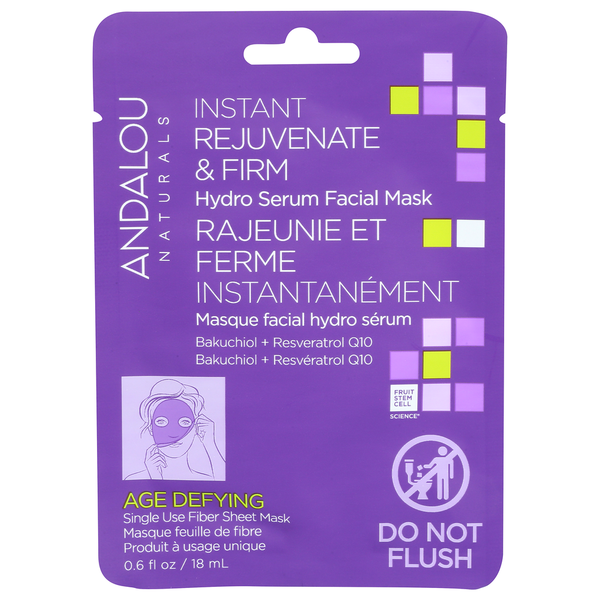 Andalou Naturals Age Defying Instant Rejuvenate & Firm Sheet Mask hero