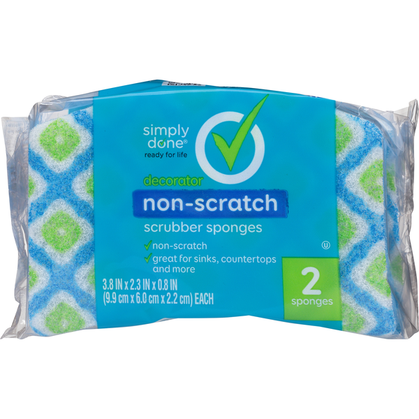 More Household Simply Done Decorator Non-Scratch Scrubber Sponges hero