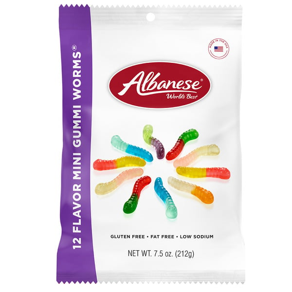 Candy & Chocolate Albanese 12 Flavor Mini Gummi Worms hero