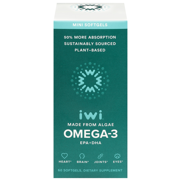 Vitamins & Supplements iwi Omega-3, Mini Softgels hero