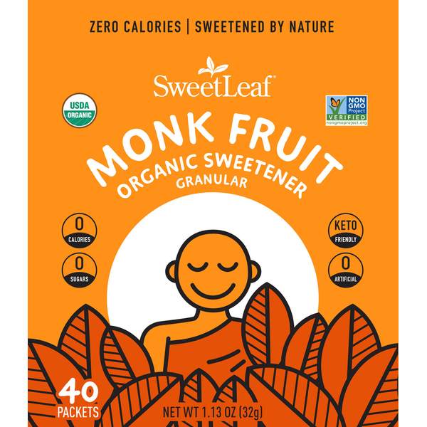 Condiments SweetLeaf Monk Fruit Sweetener, Organic, Granular hero