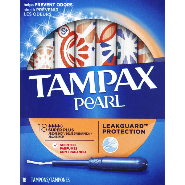 Feminine Care TAMPAX Pearl Tampons Super Plus Plastic Scented hero