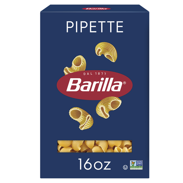 Dry Pasta & Noodles Barilla Pipette - Non-GMO Pasta Made with Durum Wheat Semolina & Kosher Certified hero