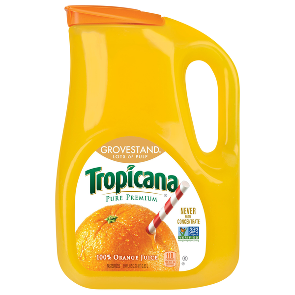 Refrigerated Juice (Dairy Aisle) Tropicana 100% Orange Juice, Pure Premium hero