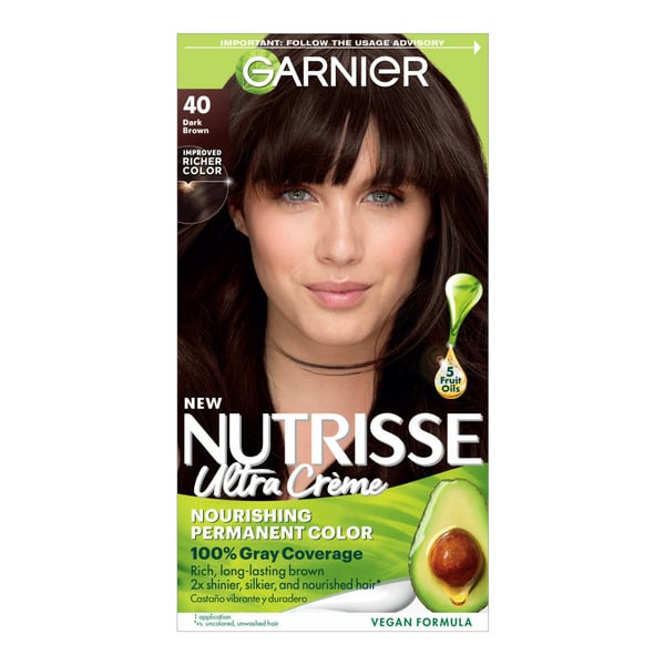 Hair Care Garnier Nourishing Hair Color Creme, 40 Dark Brown (Dark Chocolate) hero