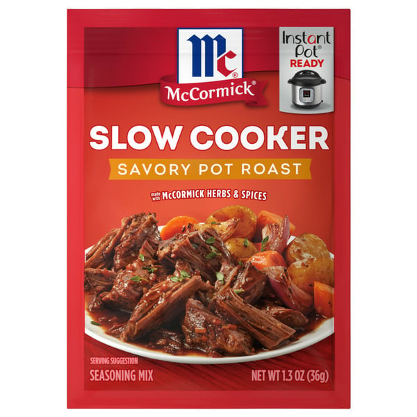 Marinades & Meat Preparation McCormick® Slow Cooker Savory Pot Roast Seasoning Mix hero