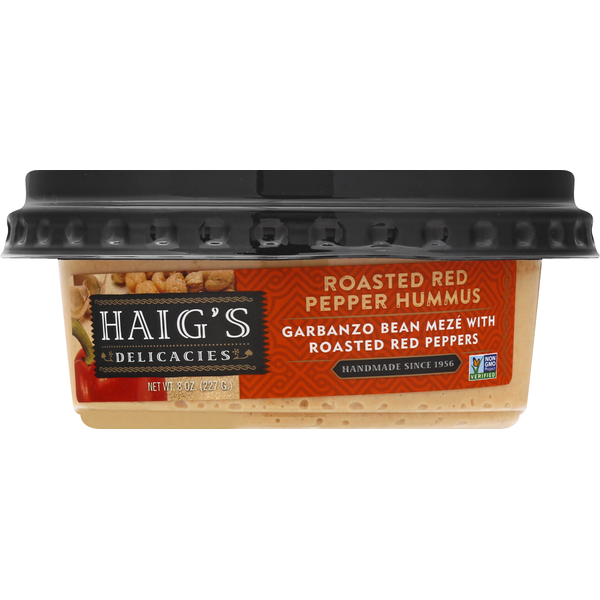 Fresh Dips & Tapenades Haig's Hummus, Roasted Red Pepper hero