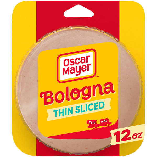 Packaged Meat Oscar Mayer Thin Sliced Bologna Sliced Deli Sandwich Lunch Meat hero