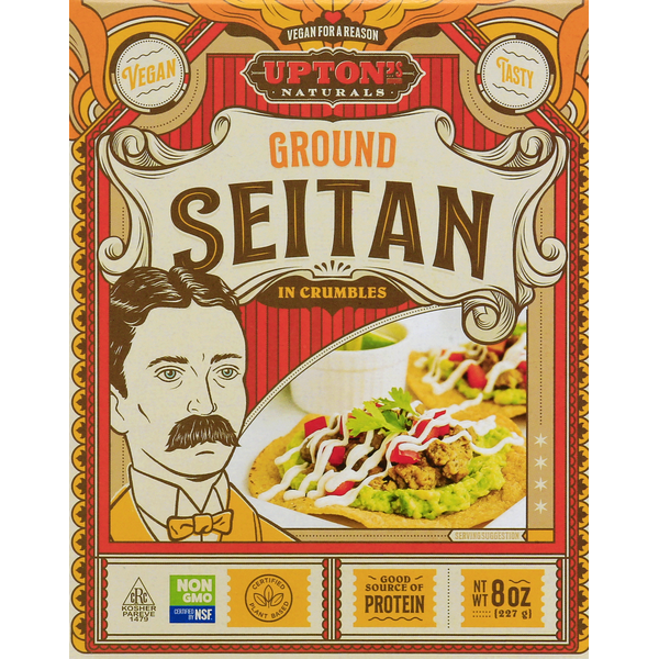 Tofu & Meat Alternatives Upton's Naturals Seitan, in Crumbles, Ground hero