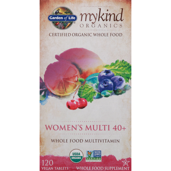 Dietary Supplements Garden of Life Multivitamin, Whole Food, Women's Multi 40+, Vegan Tablets hero