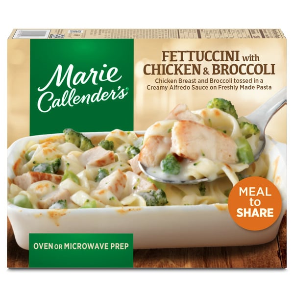 Frozen Meals Marie Callender's Fettuccini with Chicken & Broccoli Meal to Share Multi-Serve Frozen Dinner hero