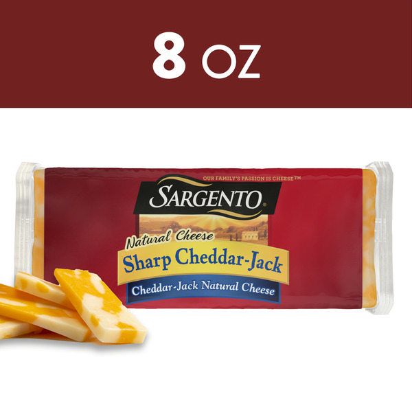 Specialty Cheeses Sargento Sharp Cheddar-Jack Natural Cheese hero