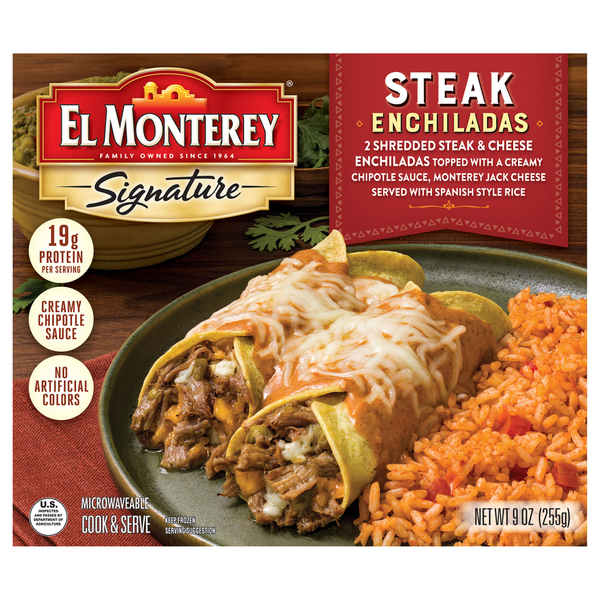 Frozen Meals El Monterey Enchiladas, Steak hero