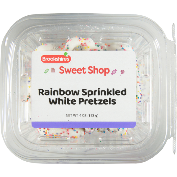 Chips & Pretzels Brookshire's White Pretzels, Rainbow Sprinkled hero