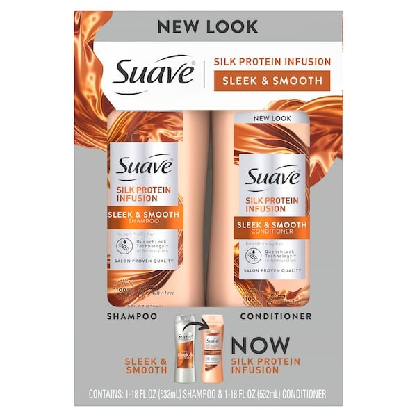 Suave Shampoo And Conditioner Silk Protein Infusion hero