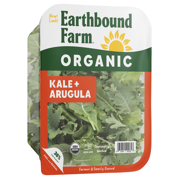 Packaged Vegetables & Fruits Earthbound Farm Organic Kale Italia Deep Green Blends hero