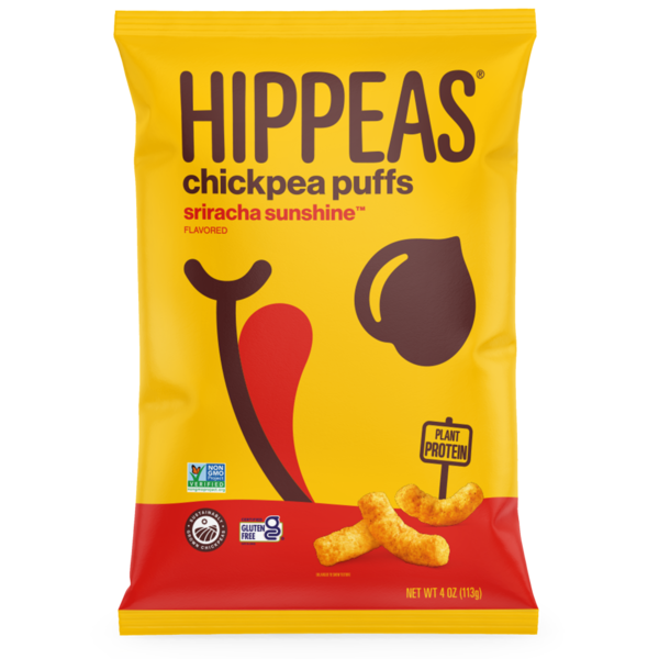 HIPPEAS Chickpea Puffs, Sriracha Sunshine hero