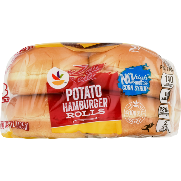 Buns & Rolls Store Brand Hamburger Rolls, Potato hero