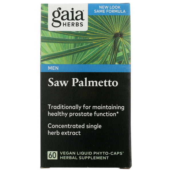 Supplement Combinations Gaia Herbs Saw Palmetto hero