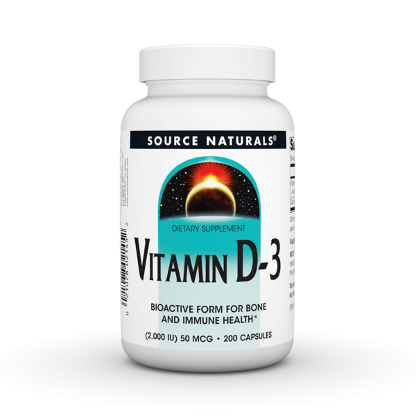 Vitamins & Supplements Source Naturals Vitamin D-3 2000 IU Capsule hero