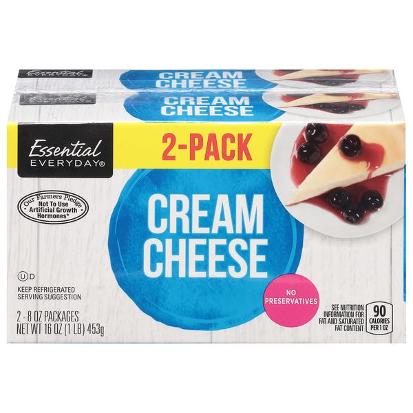 Other Creams & Cheeses Essential Everyday Cream Cheese, 2-Pack hero