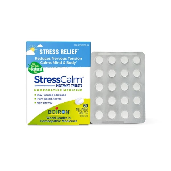 Sleep & Stress Aids Boiron StressCalm Tablets Stress Relief, Reduces Nervous Tension, Calms Mind & Body hero