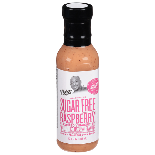 Salad Dressing & Toppings G Hughes Vinaigrette, Sugar Free, Raspberry hero