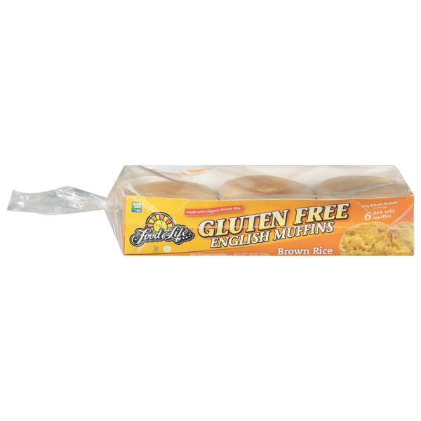 Frozen Breads & Doughs Food for Life English Muffins, Gluten Free, Brown Rice hero