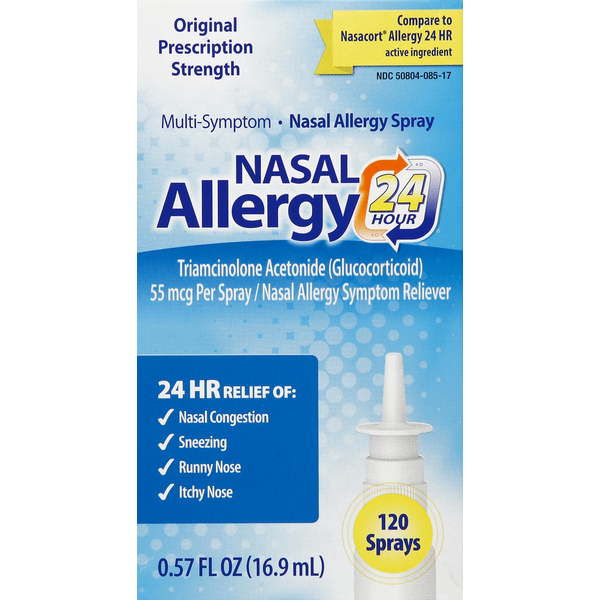 Cold, Flu & Allergy Nasacort Nasal Allergy Spray, Multi-Symptom, Original Prescription Strength hero