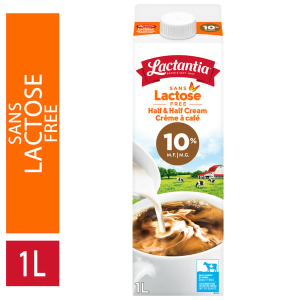 Milk Lactantia Lactose Free Cream 10% Half & Half hero