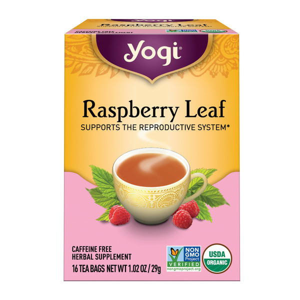 Tea (Loose, Bags and Pods) Yogi Tea Herbal Tea, Raspberry Leaf, Caffeine Free hero