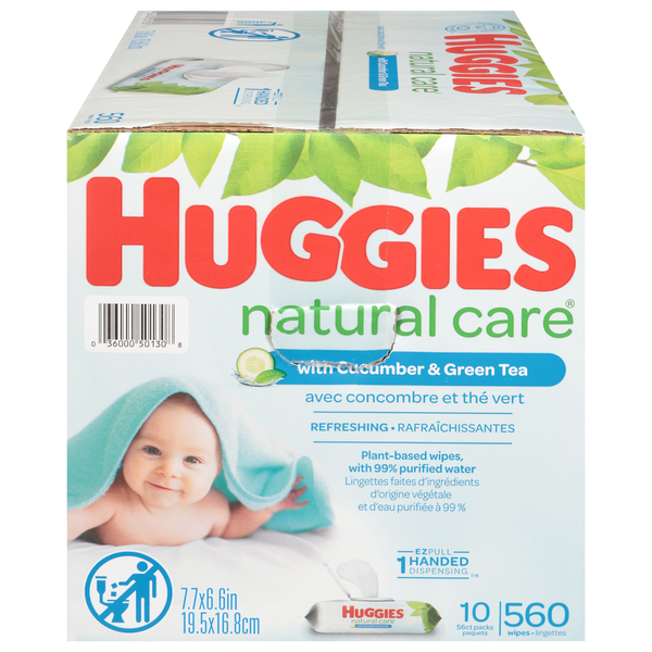 Huggies Natural Care Refreshing Scented Baby Wipes hero