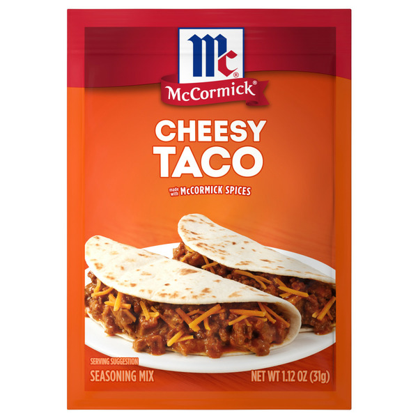 Marinades & Meat Preparation McCormick® Cheesy Taco Seasoning Mix hero