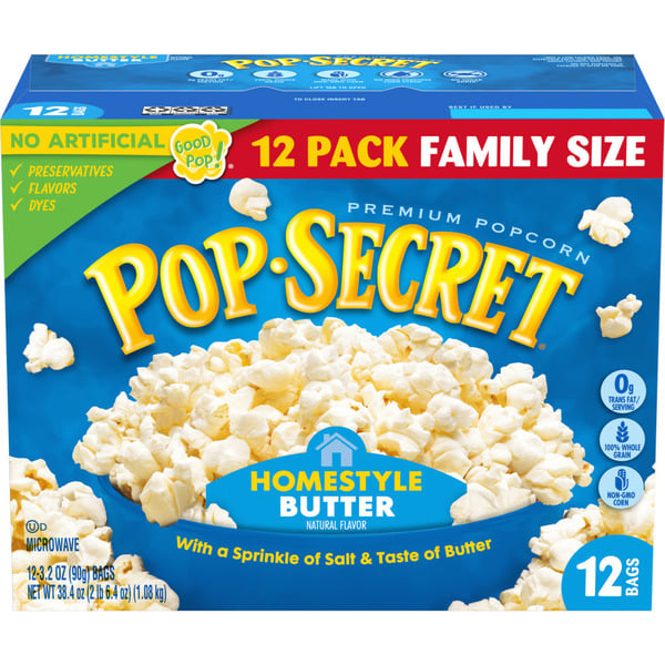 Popcorn & Jerky Pop Secret Premium Popcorn Homestyle hero