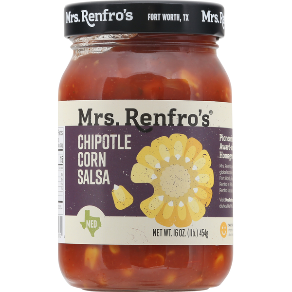 Preserved Dips & Spreads Mrs. Renfro's Chipotle Corn Salsa, Medium hero