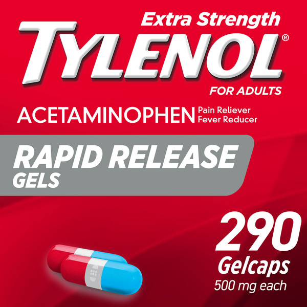 Muscles, Joints & Pain Relief TYLENOL Extra Strength Acetaminophen Rapid Release Gels hero