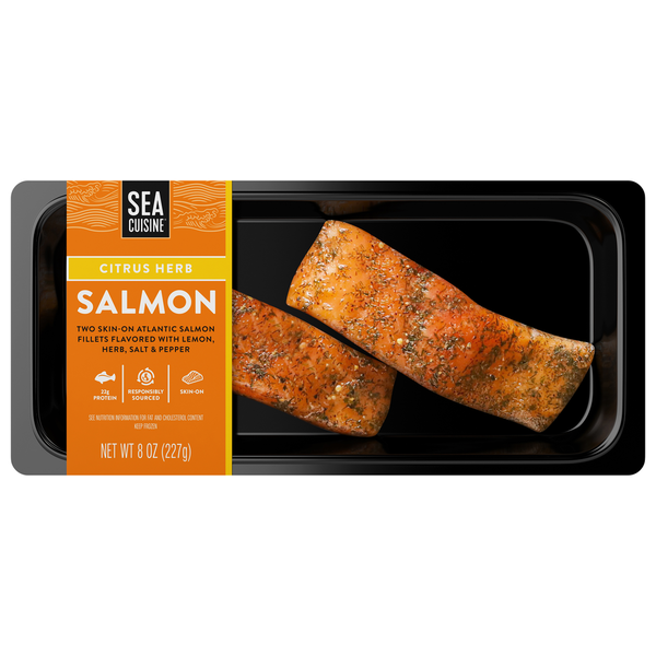 Packaged Seafood Sea Cuisine Salmon, Citrus Herb hero