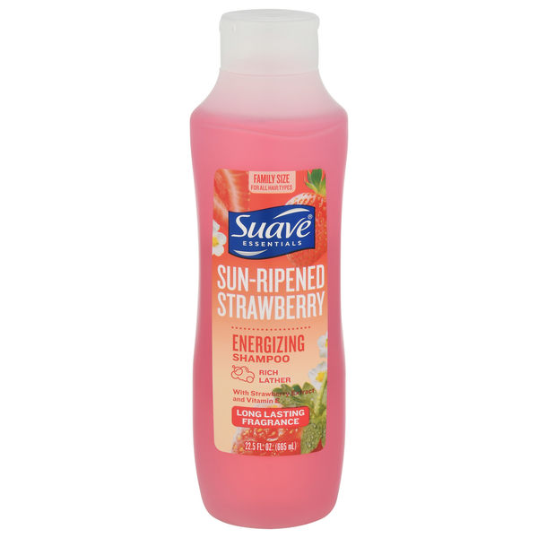 Hair Care Suave Essentials Shampoo, Energizing, Sun-Ripened Strawberry, Family Size hero