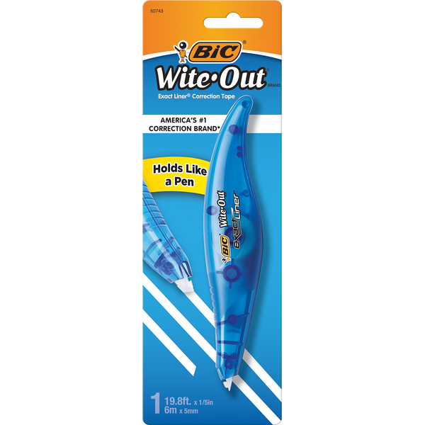 Office/School Supplies BIC Correction Tape, Exact Liner hero