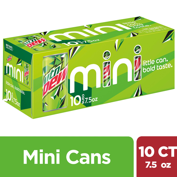 Publix Mountain Dew Dew Mini Soda Citrus 7.5 Fl Oz 10 Count Same-Day ...