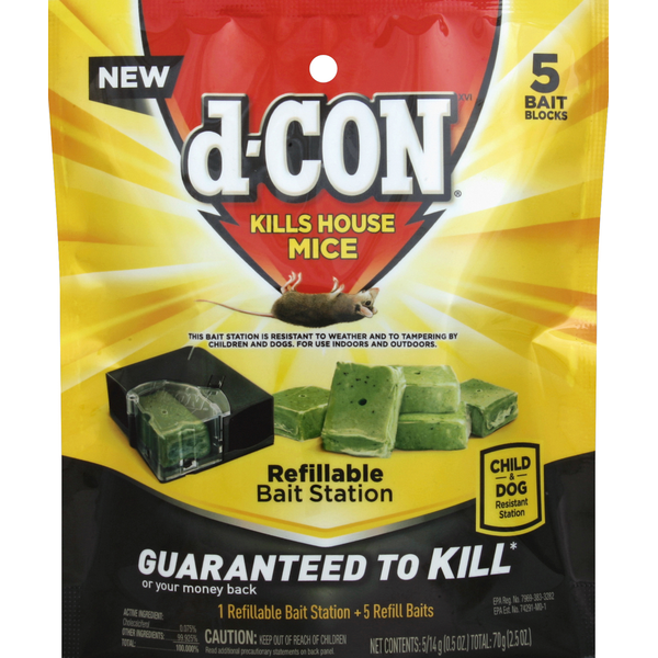 More Household d-CON Bait Stations, Refillable hero